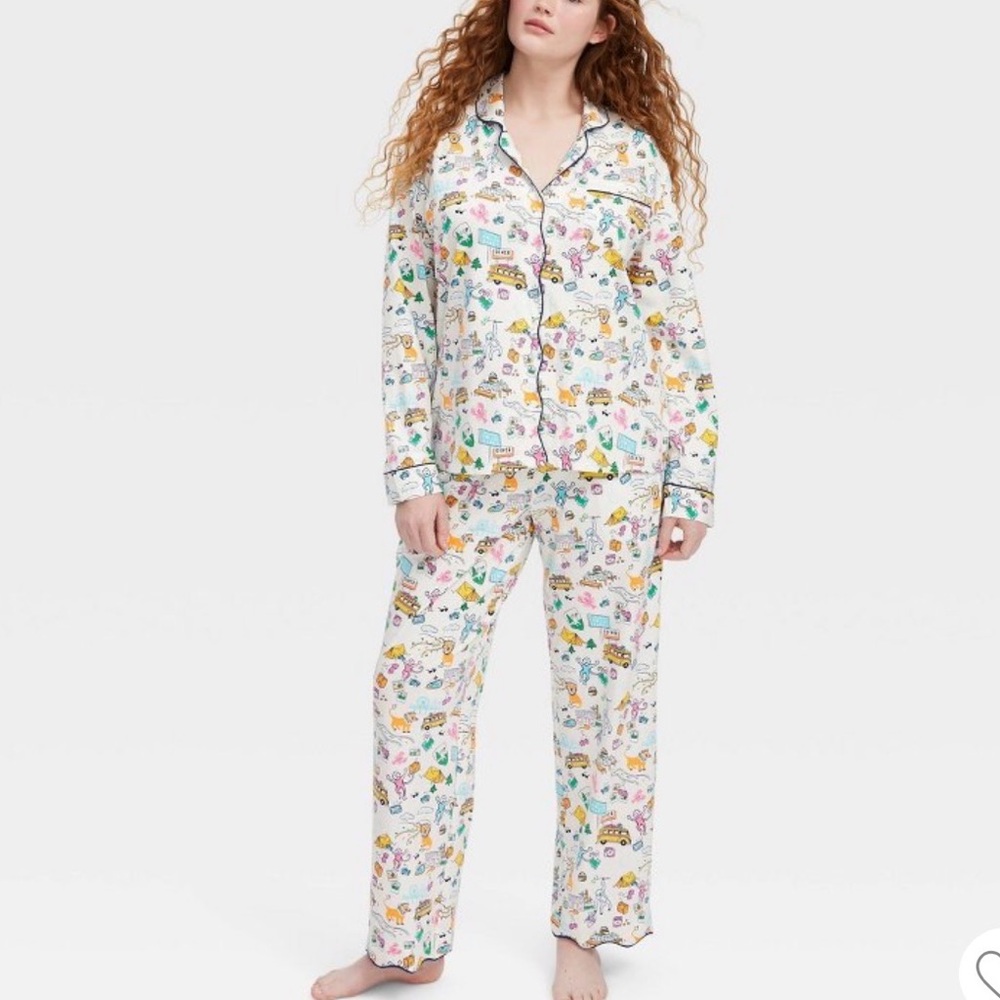 Roadtrip Pajama Set Blue/Yellow/Pink - Roller Rabbit x Target - Picture 2 of 2